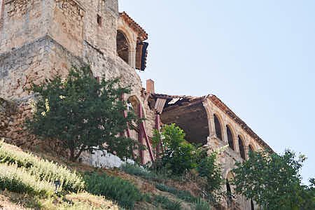 Derrumbe de un palacio histórico